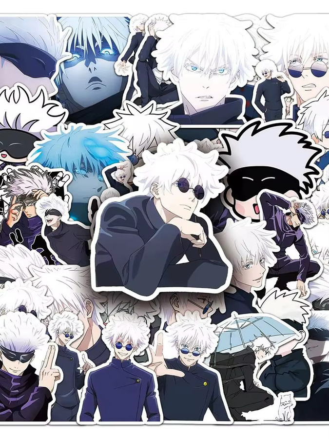 Bandai Jujutsu Kaisen Satoru Gojo Anime Aufkleber, Bunt / Mehrfarbig - Bild 4