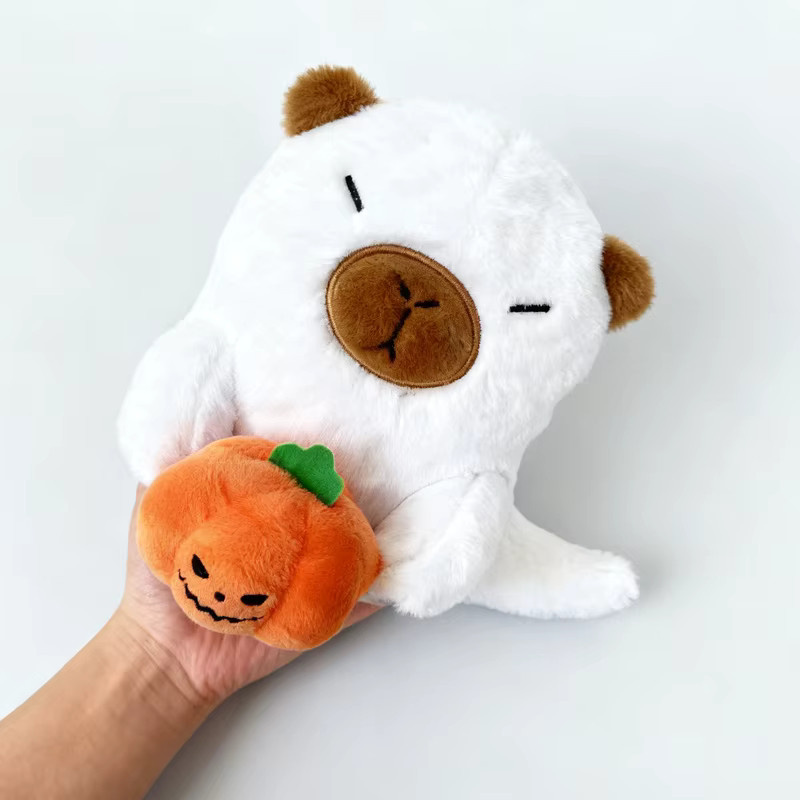 DOYOUDO Capybara Geist Kürbis, Plüsch, 19 cm, Halloween - Bild 5