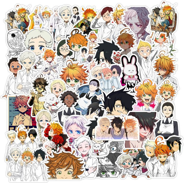 魅隆 The Promised Neverland Aufkleber, Japan Anime Aufkleber, 10/30/50-teiliges Set - Bild 1