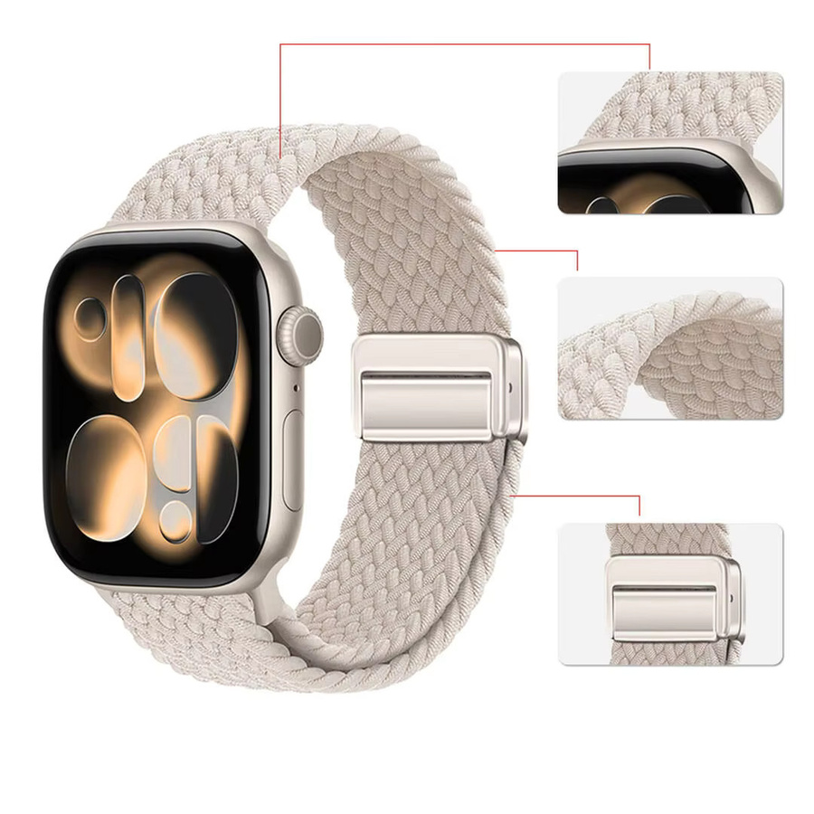 Uhrenarmband Textil/NATO, Weiß, Unisex - Bild 2