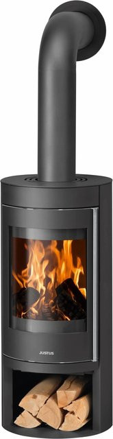 Justus Kaminofen Mino 2.0 in Schwarz aus Stahl mit 5,5 kW Leistung - Bild 1