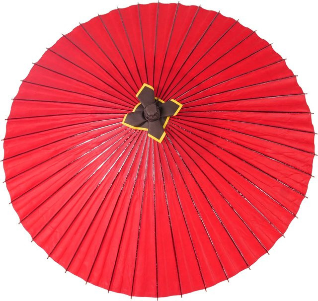 Yamamoto Takizayikuya Traditioneller Japanischer Bambus Regenschirm Wasserdicht in Rot - Bild 1