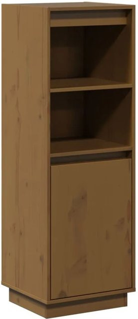 vidaXL Highboard aus Kiefer-Massivholz in Honigbraun, B/T/H: 37 x 34 x 110 cm - Bild 1