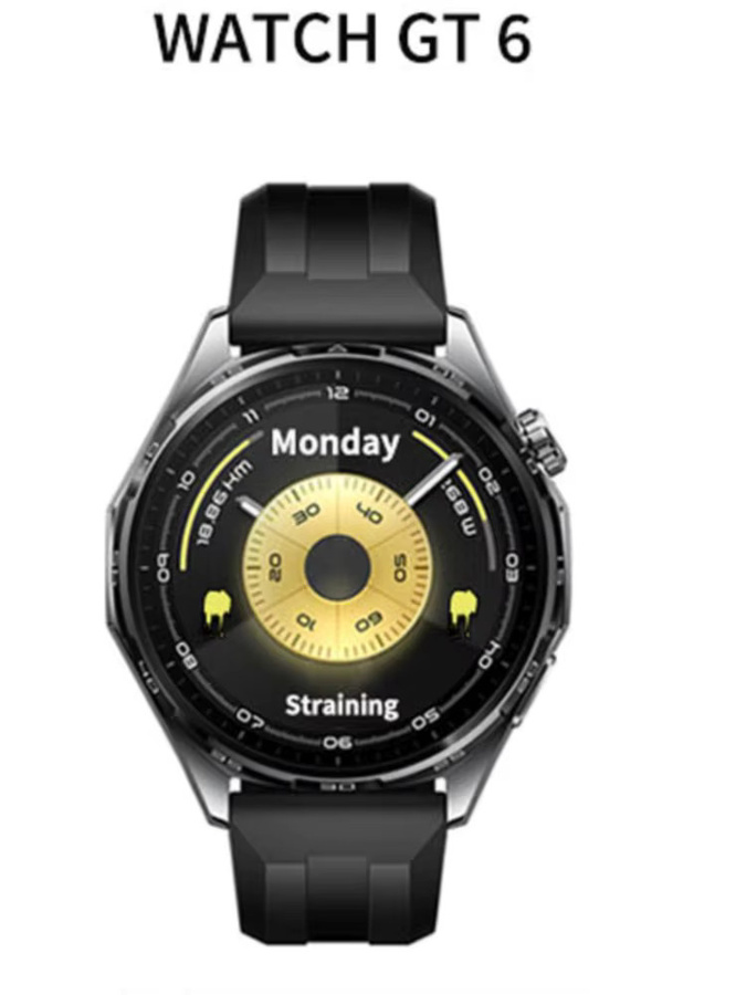 HUAWEI WATCH GT 6 Smartwatch in Schwarz mit 1,47 Zoll AMOLED-Bildschirm, Herzfrequenzmessung und NFC, kompatibel mit iOS und Android - Bild 5