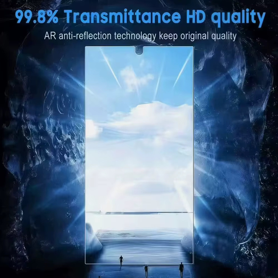 HD Displayschutzfolie aus gehärtetem Glas für Samsung Galaxy A55 A54 A34 A15 A13 A52 S24 FE S23 FE transparent - Bild 4