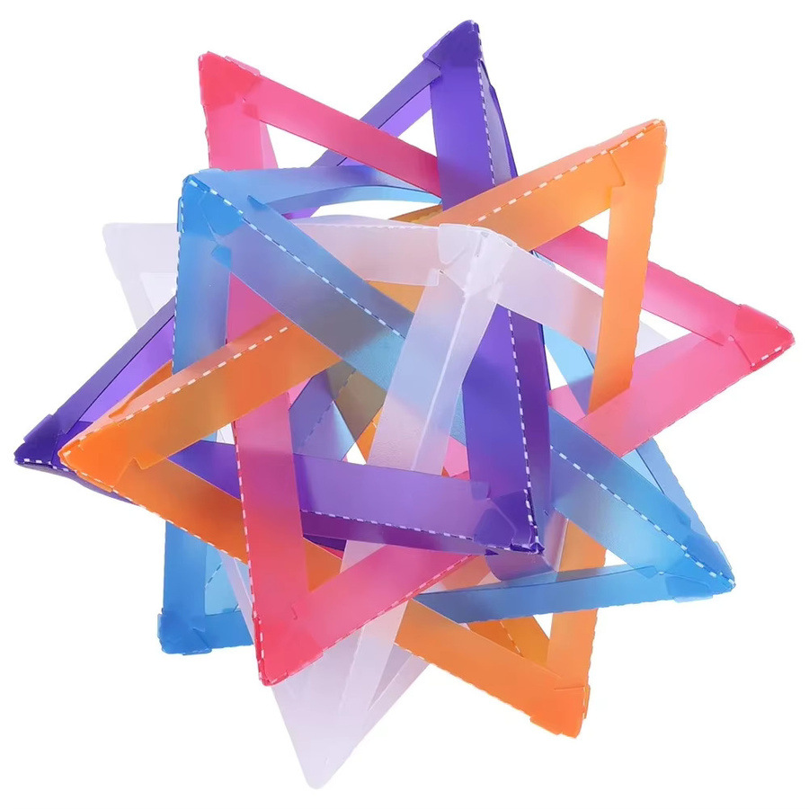 Alloet Star DIY Outdoor Camping-Lichtschirm, wasserdichter und verschleißfester dekorativer Lampenschirm für den Garten, Schwarz und Multicolour - Bild 3