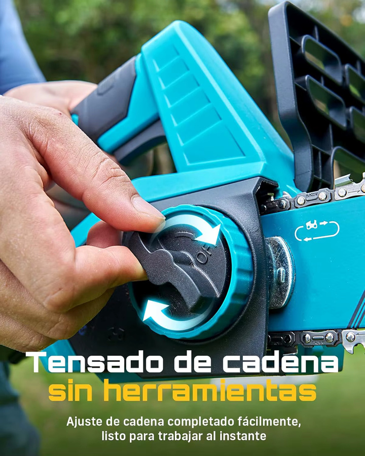 Seesii 1200W 12'' Bürstenlose Akku-Kettensäge für Makita 18V LXT mit Ersatzakku - Bild 6
