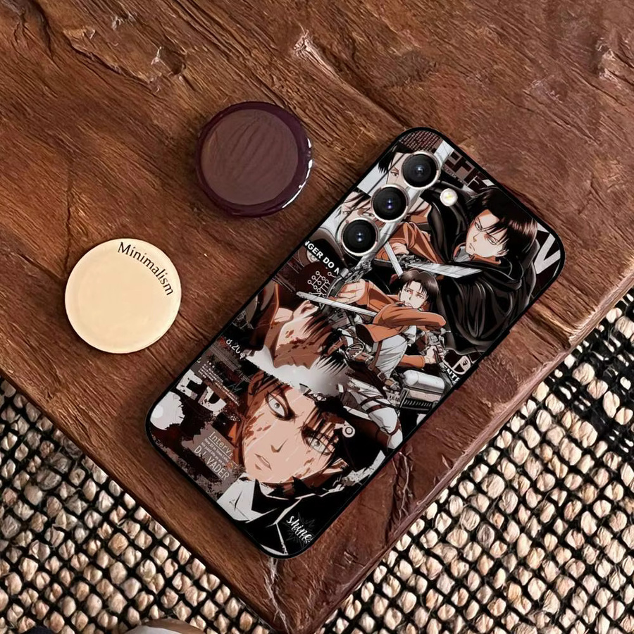 Rastar Anime L-Levi A-Ackerman Handyhülle für Samsung Galaxy S21 S22 S23 S24 S25 S26 Ultra FE Plus 5G A52S Soft Cover Multicolour - Bild 2