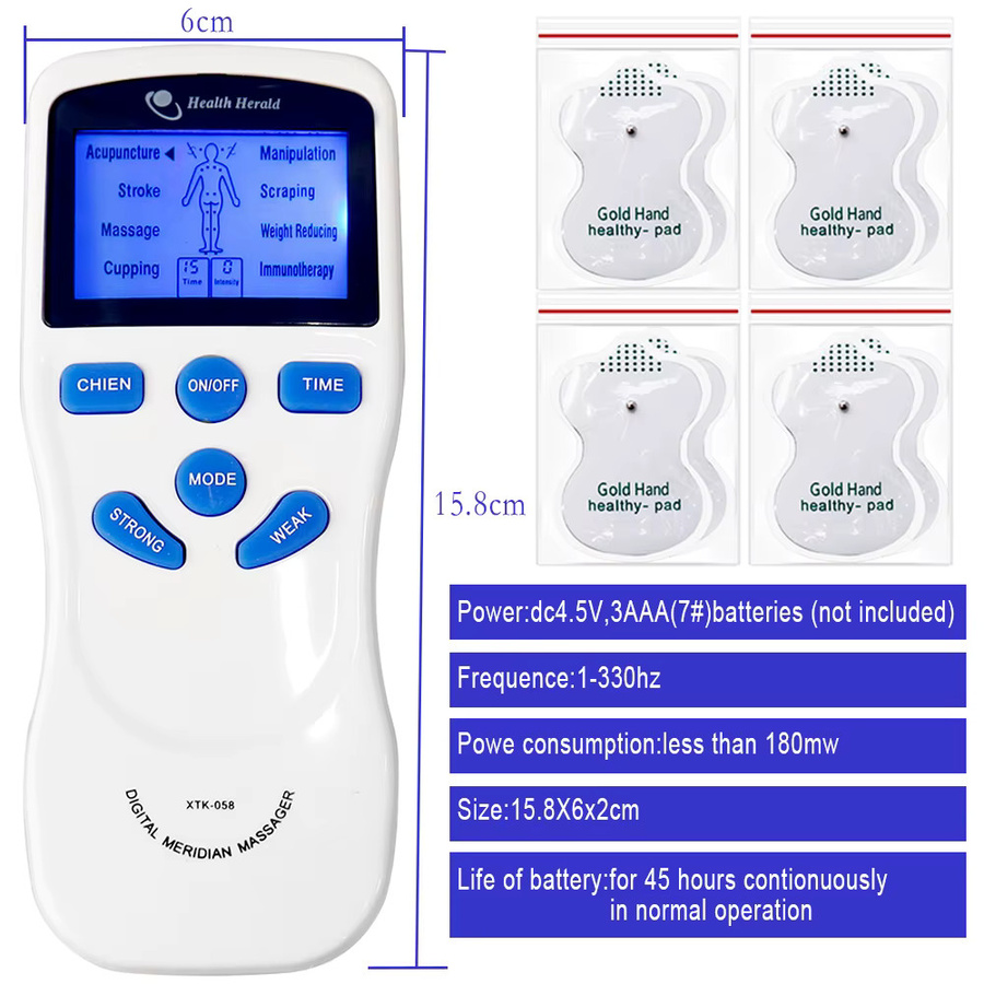Raiuleko EMS Elektrostimulator, 15-Stufen TENS Pulsgenerator - Bild 2