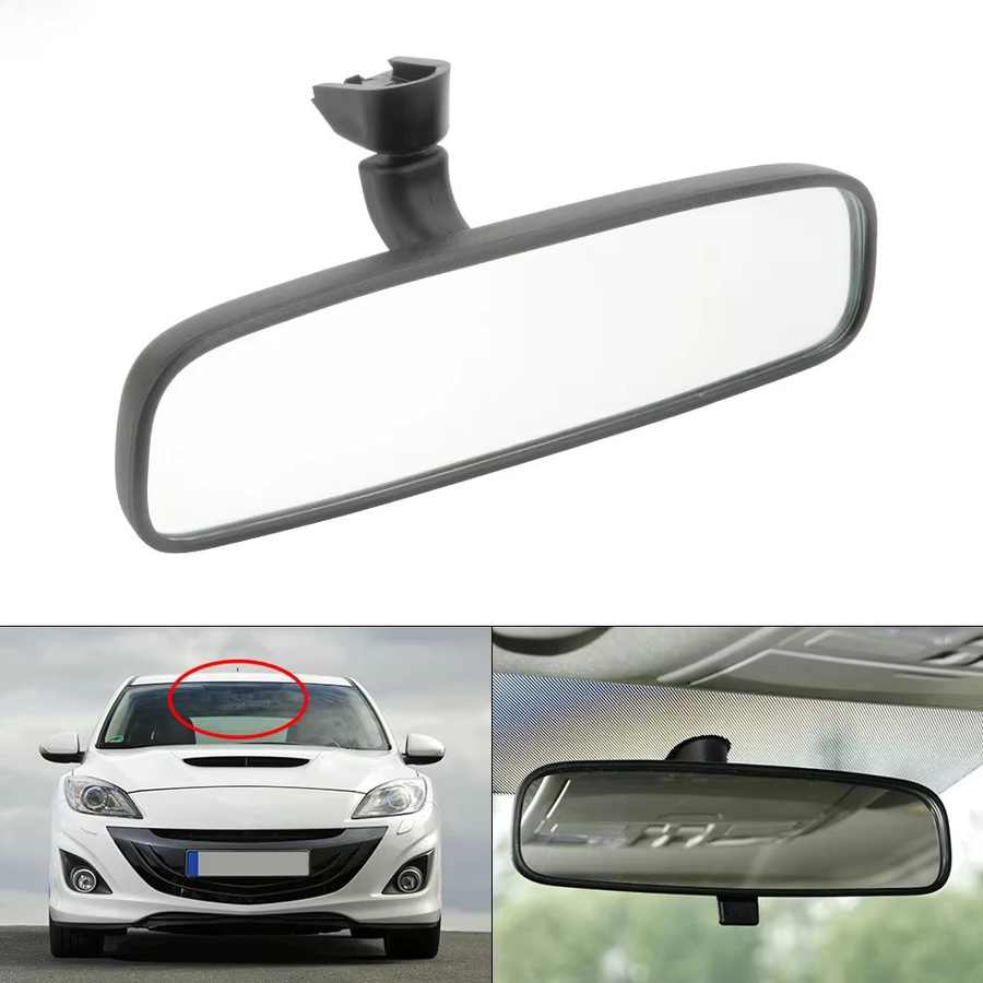 ZUK Innere Innenrückspiegel in Schwarz für Mazda 3 Axela BL und Mazda 2 DE, OEM: DG 8069220 A - Bild 1
