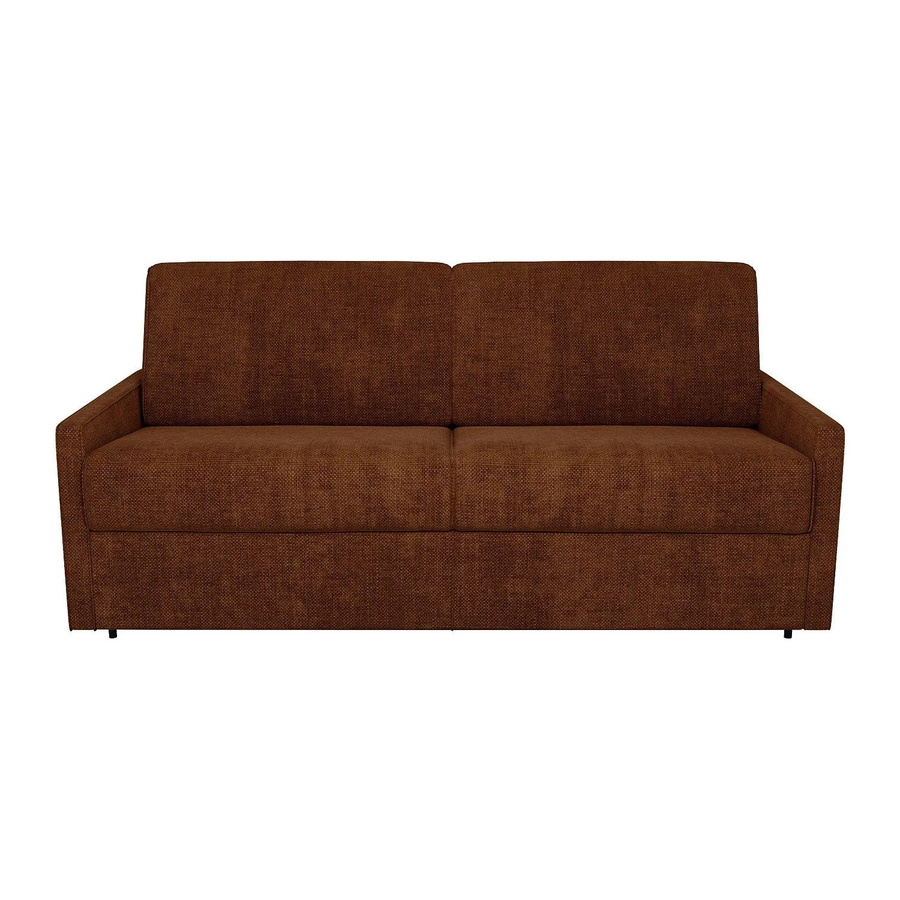 Schlafsofa Calife von Vente-unique in Terracotta, modern gepolstert mit abnehmbaren Bezügen, Breite: 170 cm - Bild 2