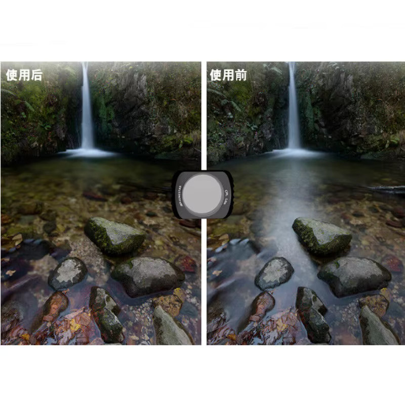 DJI Osmo Kamera Objektiv Filter Set mit CPL, UV, ND4, ND8, ND16, ND32, ND64 Filtern in Schwarz - Bild 1
