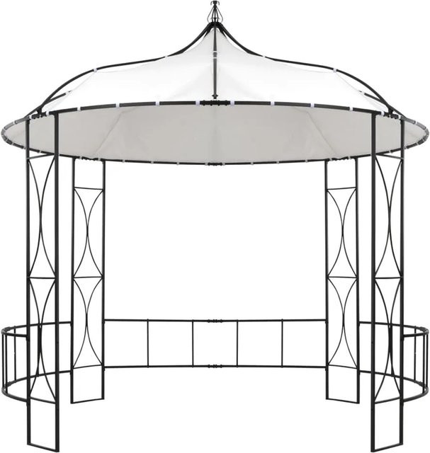vidaXL Pavillon Rund Weiß B: 300 cm, T: 290 cm - Bild 1
