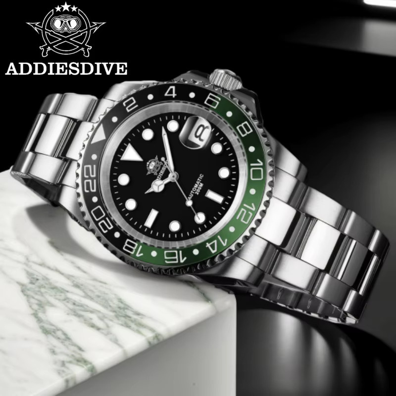ADDIESDIVE Armbanduhr, Automatik, Edelstahl, Saphirglas, 20 ATM, Herren - Bild 2