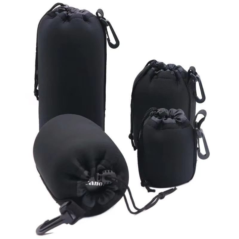 Wasserdichte Kamera Objektiv Tasche aus Neopren in Schwarz - Bild 3