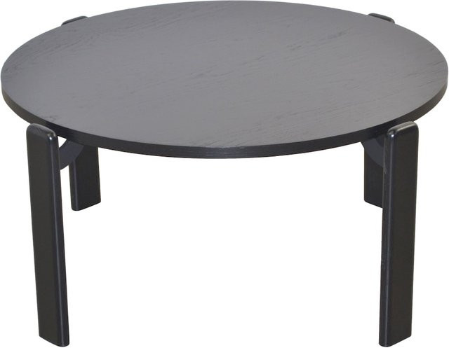 Couchtisch Arnie Möbel direkt online in Holzfarben Braun, runder Couchtisch im skandinavischen Design aus MDF mit Maserung, Durchmesser: 70 cm - Bild 1