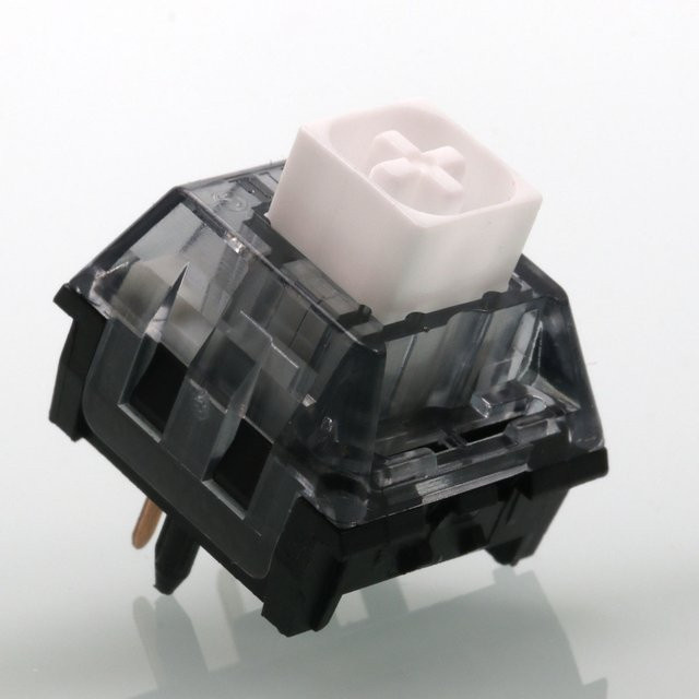Kailh Box White V2 Mechanische Tastatur-Schalter, 5-Pin HotSwap-Schalter für MX Gaming Tastaturen, Weiß, 45 g Betätigungskraft - Bild 1