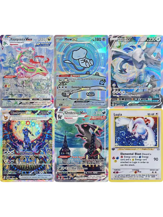 Keeppley Mew Lugia Mewtwo Umbreon Rayquaza Anime-Sammelkarte, Englisch - Bild 2