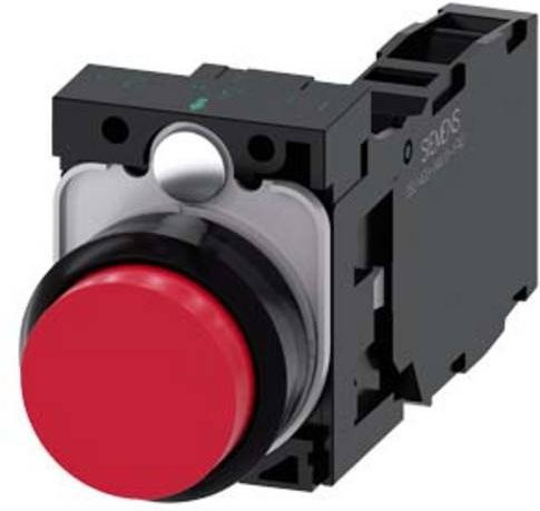Siemens Drucktaster 3SU1100-0BB20-1FA0 in Rot aus Kunststoff - Bild 1