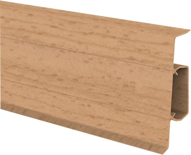 Kabelkanalleiste Döllken Profiles Cubica 60 in Buche, Farbe Braun, B: 60 mm, H: 22 mm, Länge: 2500 mm - Bild 1