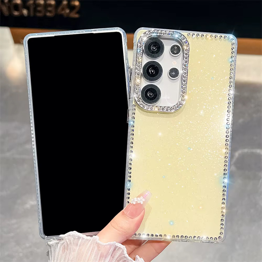 Stoßfeste Bling Glitter Handyhülle in Transparent für Samsung Galaxy S25 Ultra S24 Plus FE S23 A56 5G A17 A16 A26 A55 A36 A35 A15 - Bild 2