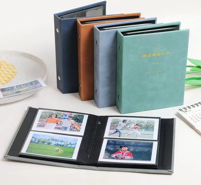 Fotoalbum für Fujifilm Instax Mini 12/1 mit 64 Taschen in Grün zur Aufbewahrung von Sofortbildern, Tickets und Karten - Bild 1