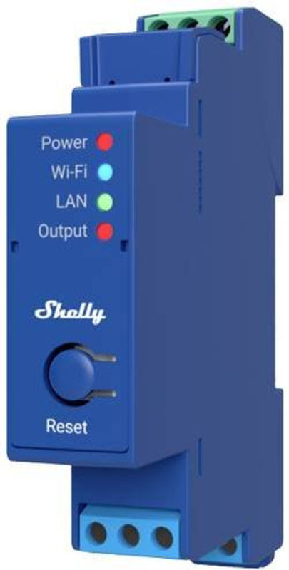 Shelly Pro 1 Relaismodul 1 Kanal 16 A Blau mit WLAN, LAN und Bluetooth - Bild 2