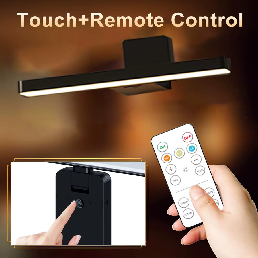 2 Stück UMEXUS Wiederaufladbare LED-Wandleuchten in Schwarz, kabellose USB-Bilderleuchten mit einstellbaren Farben und flexibler Ausrichtung - Bild 5