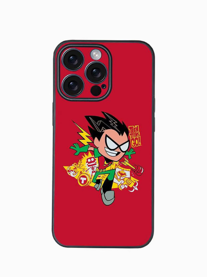 T-Teen Robin T-Titans Go Handyhülle für iPhone 11 12 13 14 15 16 Pro Max Plus mit Protect Plating - Bild 3
