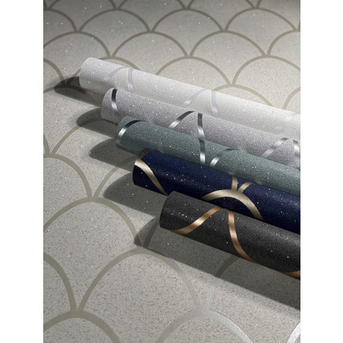 Schöner Wohnen Vliestapete mit geometrischem Schuppenmuster in Grau-Beige, FSC-zertifiziert - Bild 3