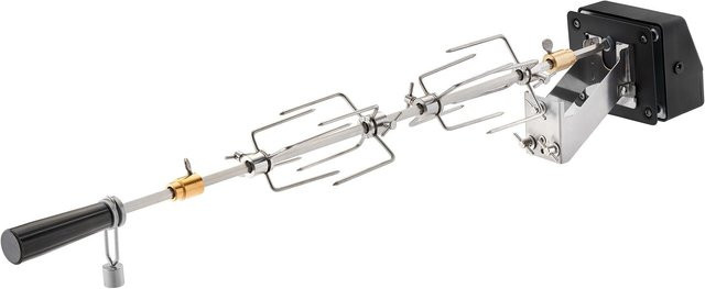 Rösle Premium-Drehspieß G2/G3/F60 aus Edelstahl in Silber passend für Artiso, Videro und Magnum mit Elektromotor und Netzteil - Bild 1