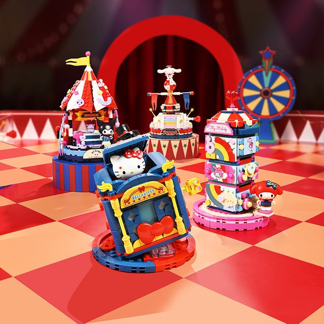 Sanrio Magic Circus Kuromi Hello Kitty Bausteine, ab 12 Jahren - Bild 1