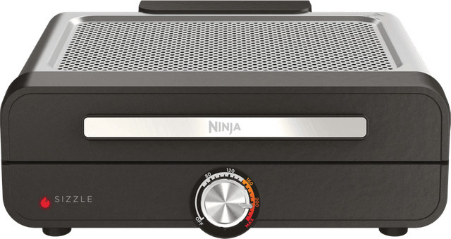 Ninja Sizzle Kontaktgrill mit Grillplatte und Plancha GR101EU, Grau/Schwarz, B/T/H: 38,0 x 34,0 x 13,5 cm - Bild 1