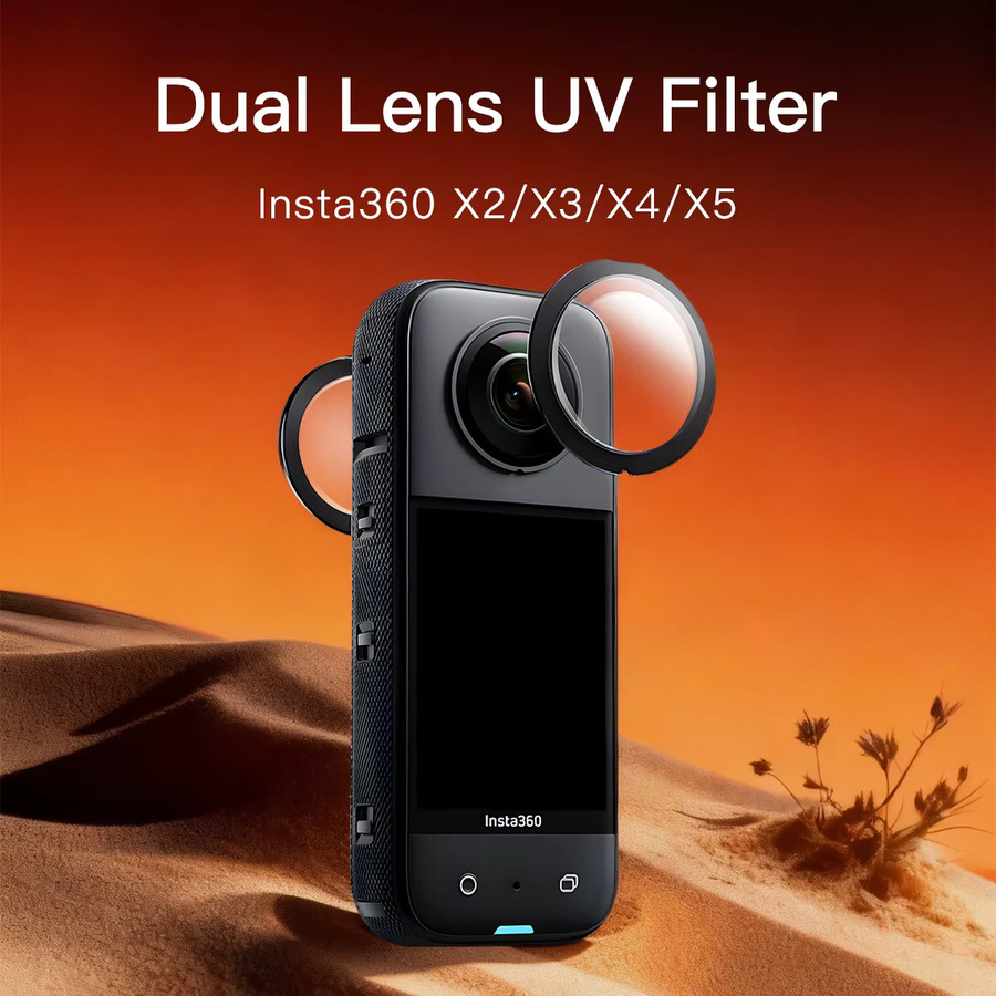 Insta360 Doppellinsen-UV-Filter für ONE X5, X4, X3 und X2 in Transparent, kratzfest und wasserbeständig - Bild 3