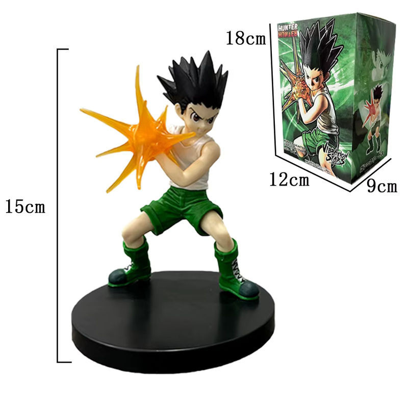 Bandai Hunter x Hunter Anime Figur Gon Freecss Alluka Zoldyck Chrollo Lucilfer Kurapika Modell aus Kunststoff mehrfarbig Höhe: 15-23 cm - Bild 1