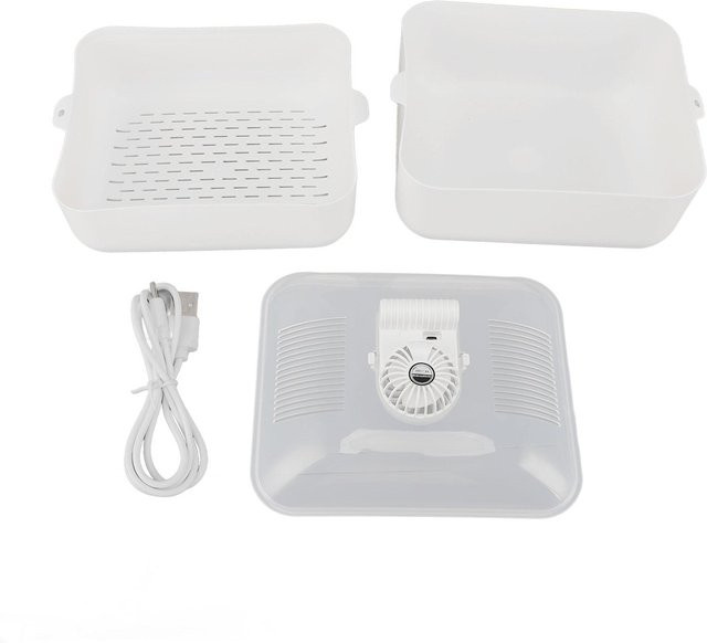 CosyHome 4 in 1 Lebensmittelauftauer und Fleischauftauer mit Abtropfkorb in Weiß - Bild 1