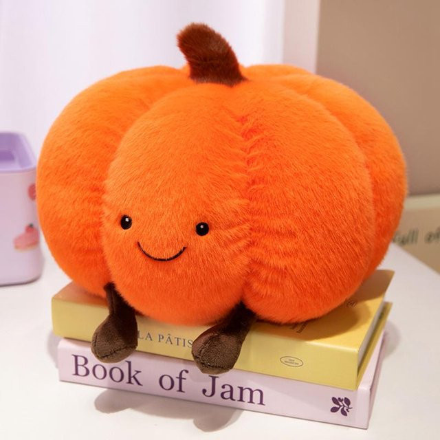 Yiran toy Kürbis-Serie Halloween Plüschpflanzenpuppe, Weiches Kissen, 15cm - Bild 1