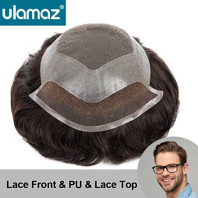 Ulamaz Perücke für Herren, menschliches Haar - Bild 1