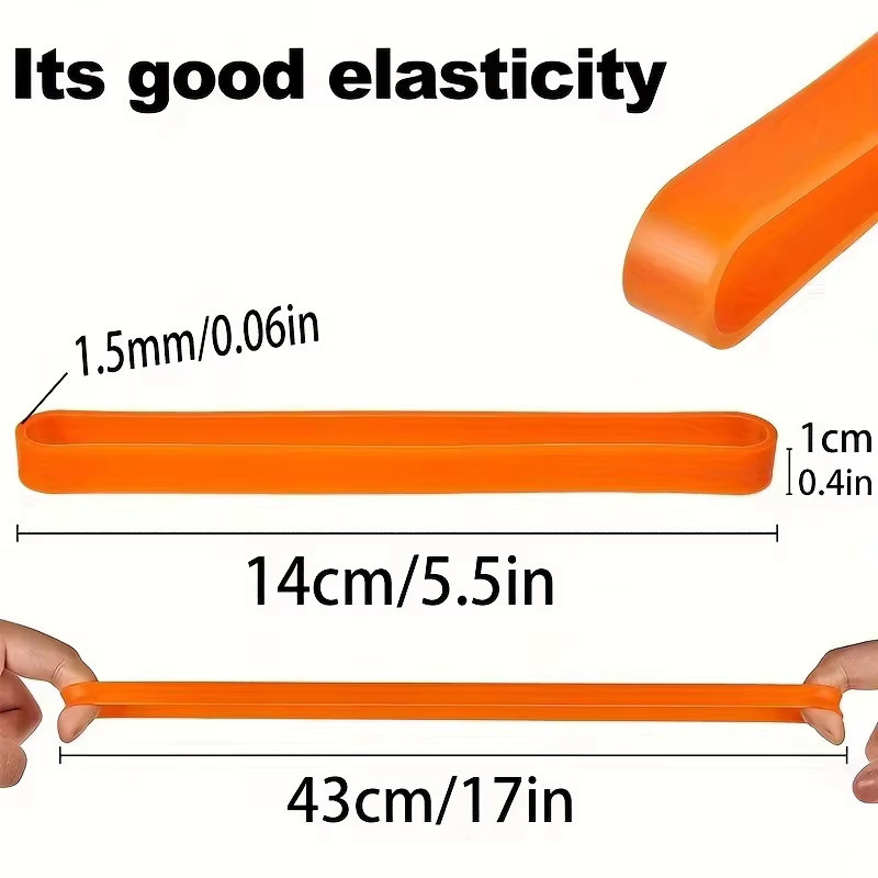 10 Stück elastische Silikon-Gummibänder in Multicolor für Büro und Outdoor-Ausrüstung - Bild 3