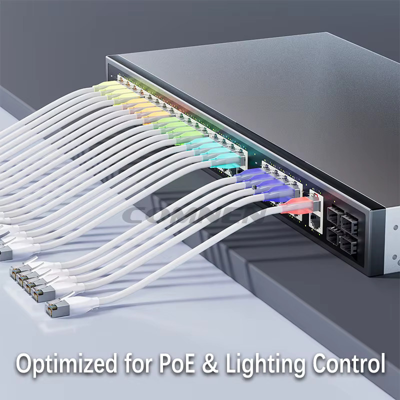 COMNEN Cat6a F/UTP 10G Lightning-Patchkabel in Weiß - Bild 2