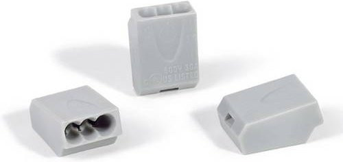 HellermannTyton Verbindungsklemme HECE-3-PA66-GY flexibel und starr, 3 Polzahl, Grau, 1-2.50mm² - Bild 1