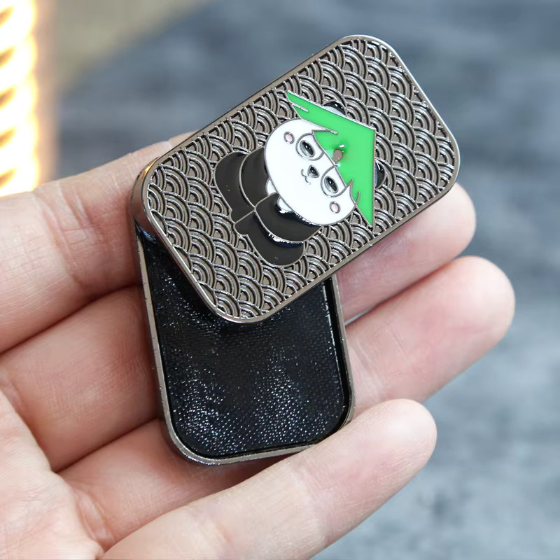 soulbao Metall-Panda-Schiebekarten-Spielzeug, magnetisches Gleit-Fidget-Gadget - Bild 2