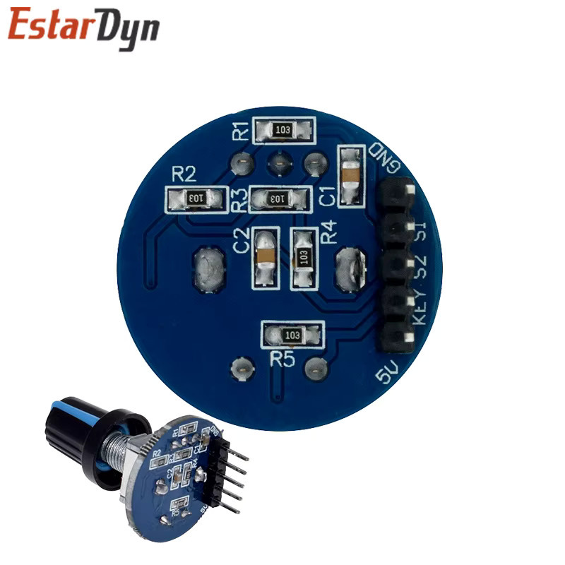 Estardyn Drehgebermodul EC11 Round Audio Rotating Potentiometer Knob Cap für Brick Sensor Development - Bild 2