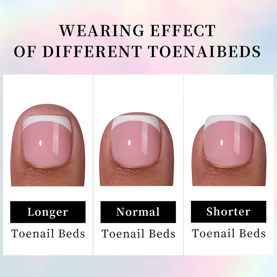 MAFANAILS Press On Zehennägel, Nude Pink, Glänzend, 120 Stück - Bild 2