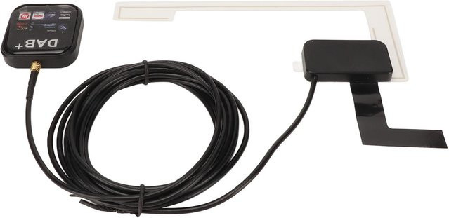 Igeteck DAB+ Radioempfänger USB-betriebbarer tragbarer digitaler Radioempfängeradapter mit Antenne in Schwarz - Bild 1