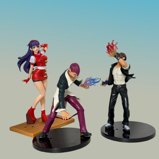 Bandai The King of Fighters Kyo Kusanagi Iori Yagami, Actionfiguren, 18 cm - Bild 1