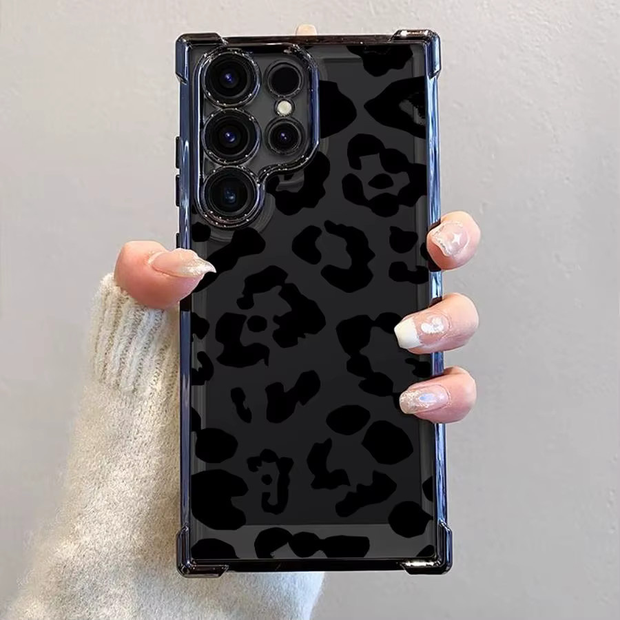 Weiche Handyhülle mit Leopardenmuster für Samsung Galaxy S21 Plus, S20 FE, S24, S25 Edge, S23, S22 Ultra in Multicolour - Bild 2