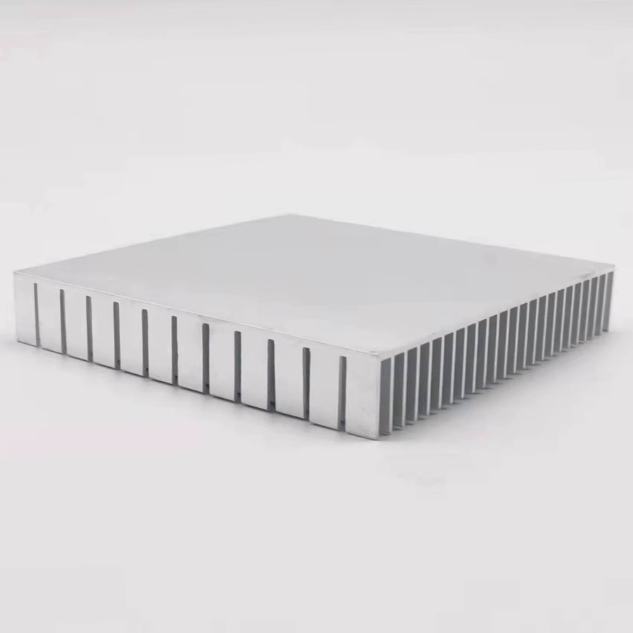 Aluminium Kühlkörper für CPU und Leistungsverstärker, Silber, 120 mm - Bild 2