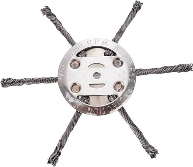 AutoPartGlobal Unkrauttrimmer-Adapter-Kit mit Stahlkopf für elektrische Fadentrimmer und Freischneider in Silber - Bild 1