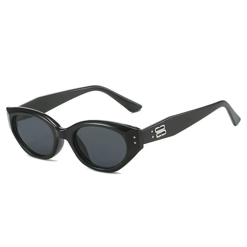 DIXSG Cat-Eye Brille, Vollrand, Kunststoff, Unisex, black - Bild 5
